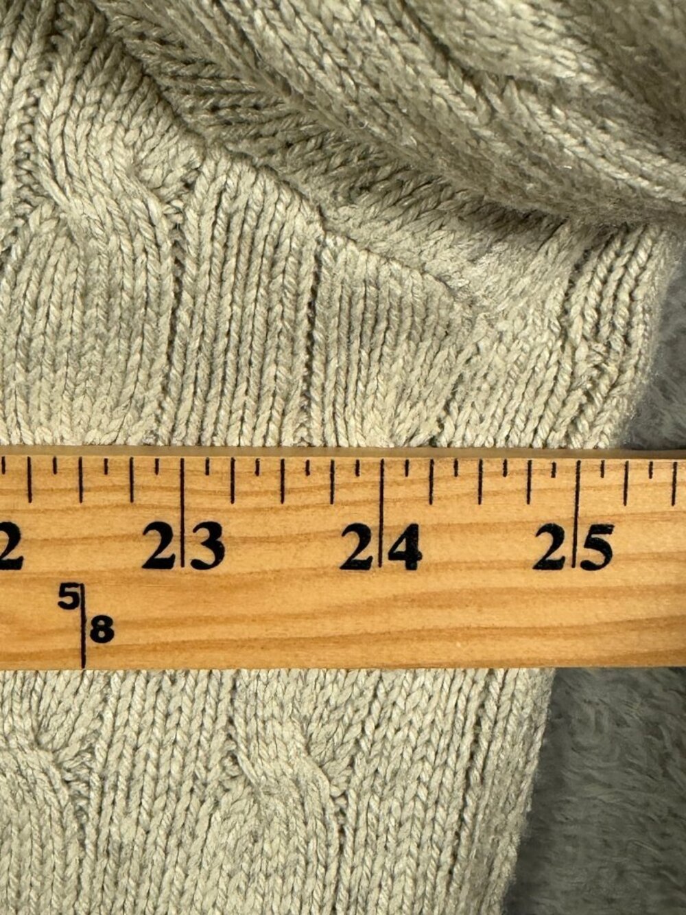 Polo Ralph Lauren Sweater Mens XL Beige 100 Silk Cable Knit Pullover Vintage - Picture 4 of 7